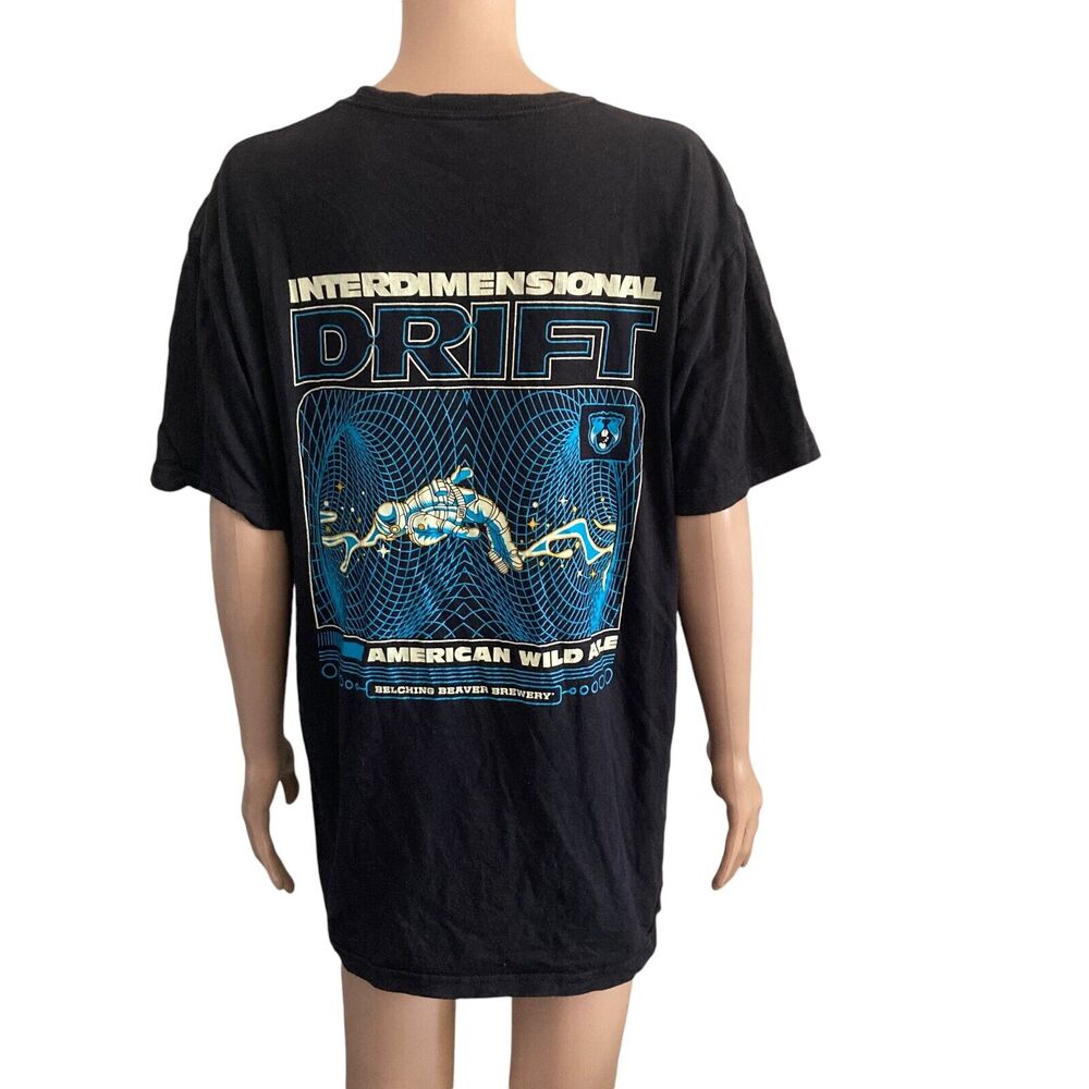 Belching Beaver Brewery interdimantional drift shirt L American Wild Ale Beer